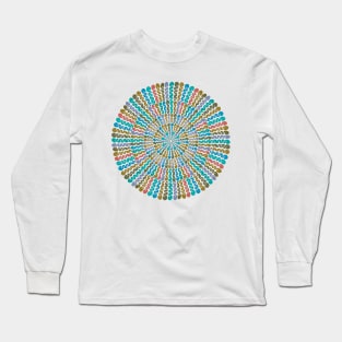 Earthy Swirls - Intricate Digital Illustration, Colorful Vibrant and Eye-catching Design, Perfect gift idea for printing on shirts, wall art, home decor, stationary, phone cases and more. Long Sleeve T-Shirt